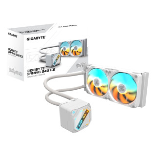 GIGABYTE GAMING 240 ICE Refrigeración Líquida para CPU - 2x120mm Ventiladores ARGB, mecanismo de enclavamiento...