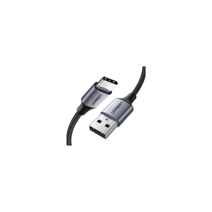 Ugreen 60126 cable USB 1 m USB C USB A Negro, Gris