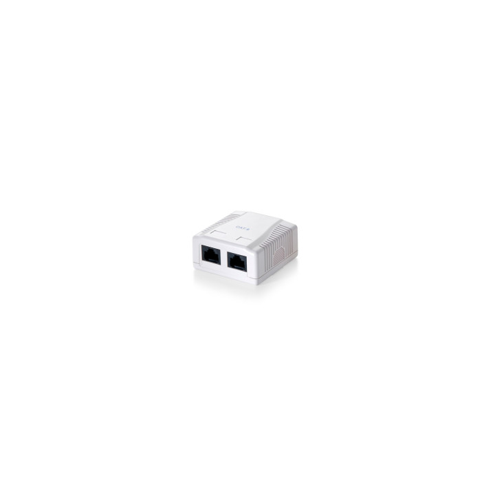 ROSETA RJ45 CAT-6 2 TOMAS EQUIP BLANCO 235212