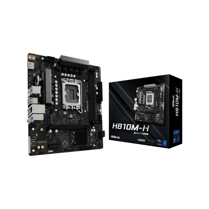 Asrock H810M-H Intel H810 LGA 1851 (Socket V1) micro ATX Placa Base