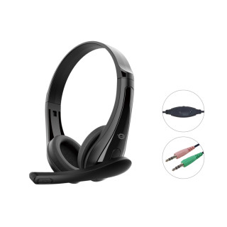 Conceptronic POLONA06B3T auricular y casco Auriculares Alámbrico Diadema Llamadas/Música Negro