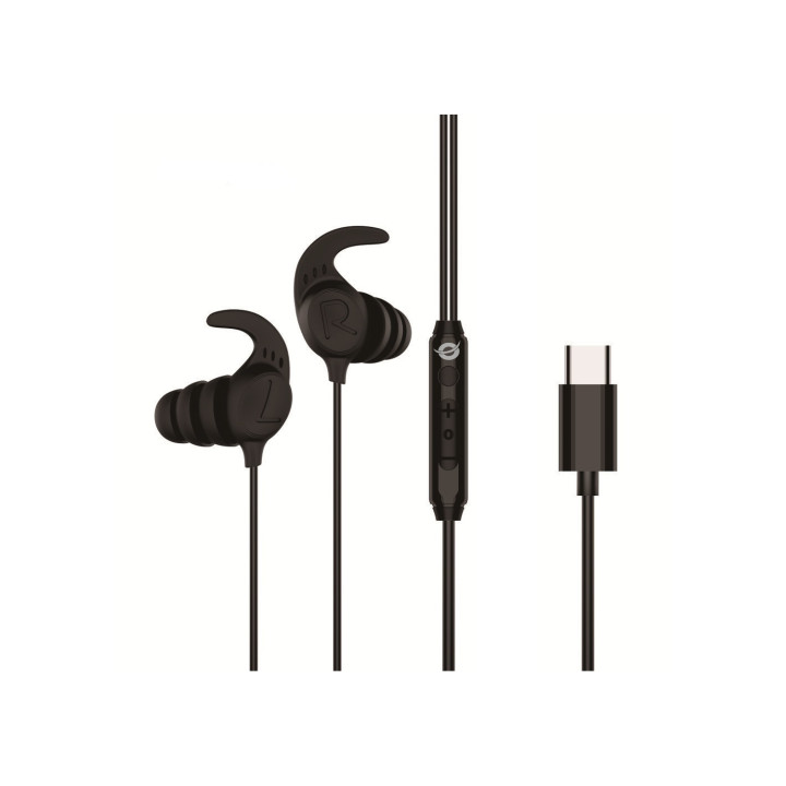 Conceptronic BRENDAN05B auricular y casco Auriculares Alámbrico gancho de oreja, Dentro de oído Llamadas/Música USB...