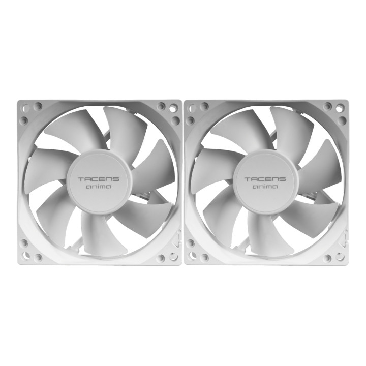 Tacens Anima AF8X2W sistema de refrigeración para ordenador Carcasa del ordenador Ventilador 8 cm Blanco 1 pieza(s)