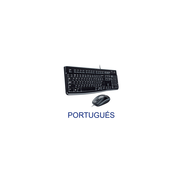 LOGITECH MK120 TECLADO Y RATON PORTUGUES USB NEGRO 920-002547