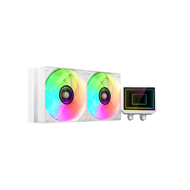 Mars Gaming ML-TWO240W Procesador Kit de refrigeración líquida 12 cm Blanco 1 pieza(s)