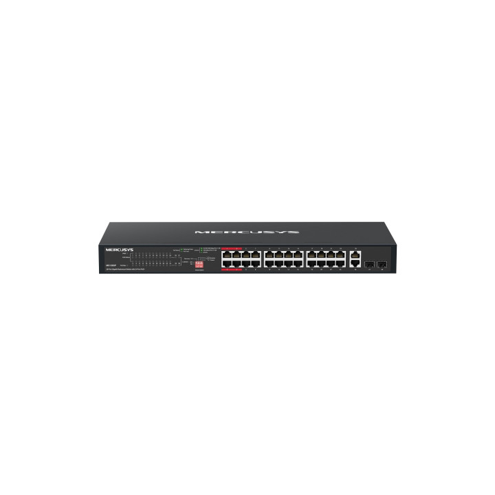 Mercusys MS128GP switch Gigabit Ethernet (10/100/1000) Energía sobre Ethernet (PoE) 1U Negro