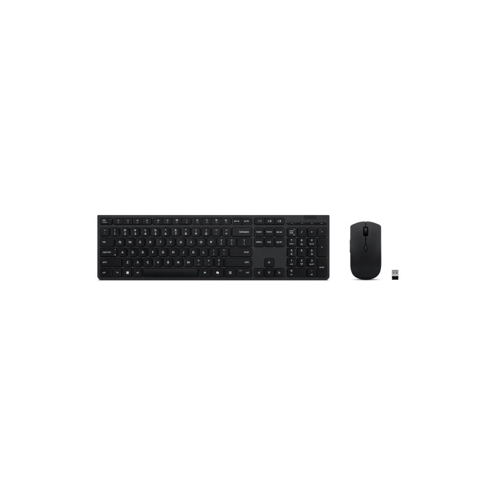 Lenovo 4X31R64357 teclado Ratón incluido Oficina RF Wireless + Bluetooth QWERTY Español Gris