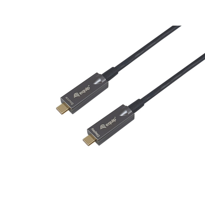 Equip 119463 Cable óptico activo USB-C a C, M/M, 15m, PD 60W, 4K/60Hz, 10Gbps, Vídeo+Datos+PD