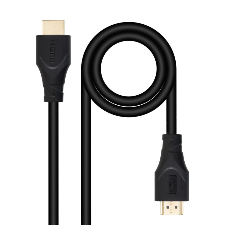 Nanocable Cable HDMI V1.4 CCS, A/M-A/M, Negro, 1m