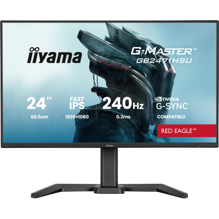 iiyama G-MASTER GB2471HSU-B1 pantalla para PC 60,5 cm (23.8") 1920 x 1080 Pixeles Full HD Negro