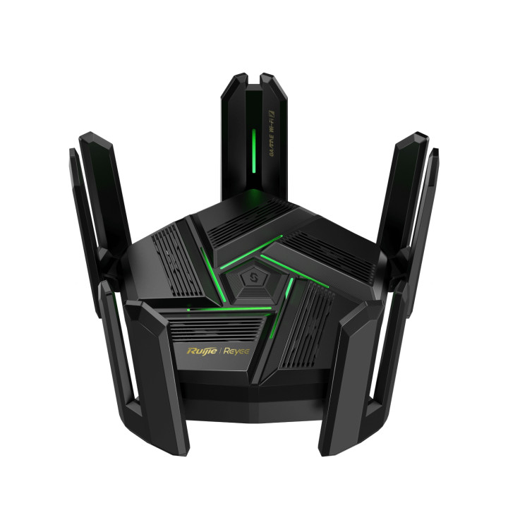 Ruijie Networks RG-EW7200BE PRO router inalámbrico Doble banda (2,4 GHz / 5 GHz) Negro