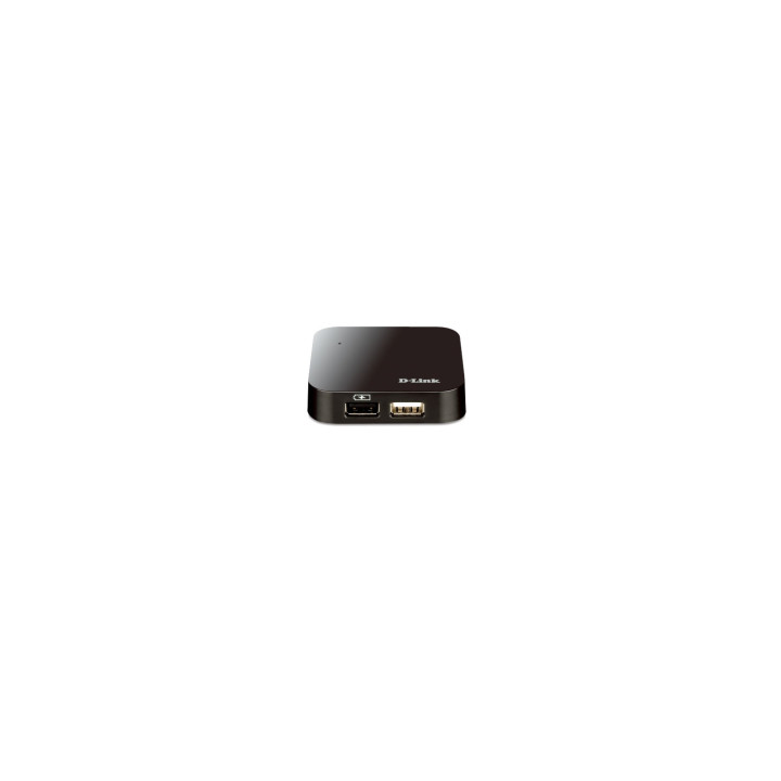 HUB D-LINK 4 PUERTOS USB 2.0 NEGRO DUB-H4