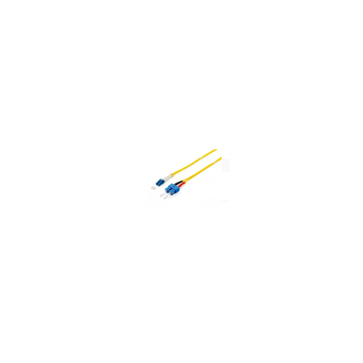 CABLE FIBRA OPTICA MONOMODO LC/SC 2MT EQUIP AMARILLO 254332
