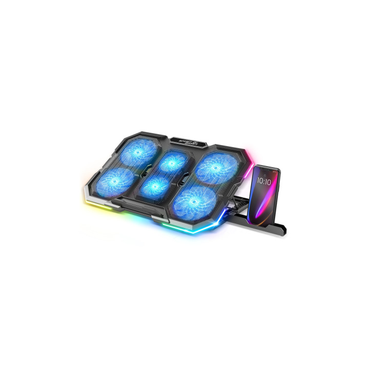 Spirit of Gamer SOG-VE700RGB almohadilla fría 25,4 cm (10") Negro