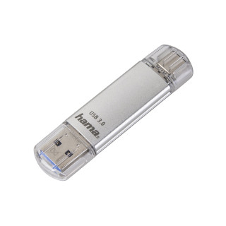 Hama C-Laeta unidad flash USB 64 GB USB Type-A / USB Type-C 3.2 Gen 1 (3.1 Gen 1) Plata