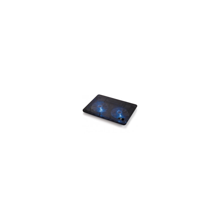 SOPORTE PORTATIL CONCEPTRONIC 2 VENTILADORES 17P NEGRA CNBCOOLPAD2F