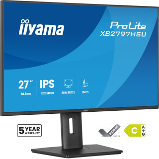 iiyama ProLite XB2797HSU-B1 pantalla para PC 68,6 cm (27") 1920 x 1080 Pixeles Full HD LED Negro