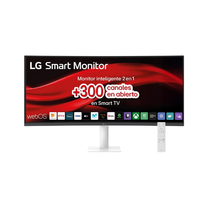 LG 34U601SA-W pantalla para PC 86,4 cm (34") 3440 x 1440 Pixeles Dual WQHD LCD Blanco