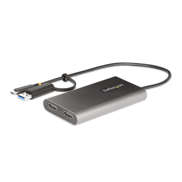 StarTech.com Adaptador USB-C a HDMI Doble - USB Tipo C a 2 Monitores HDMI - 4K 60Hz - Entrega de Alimentación PD de...