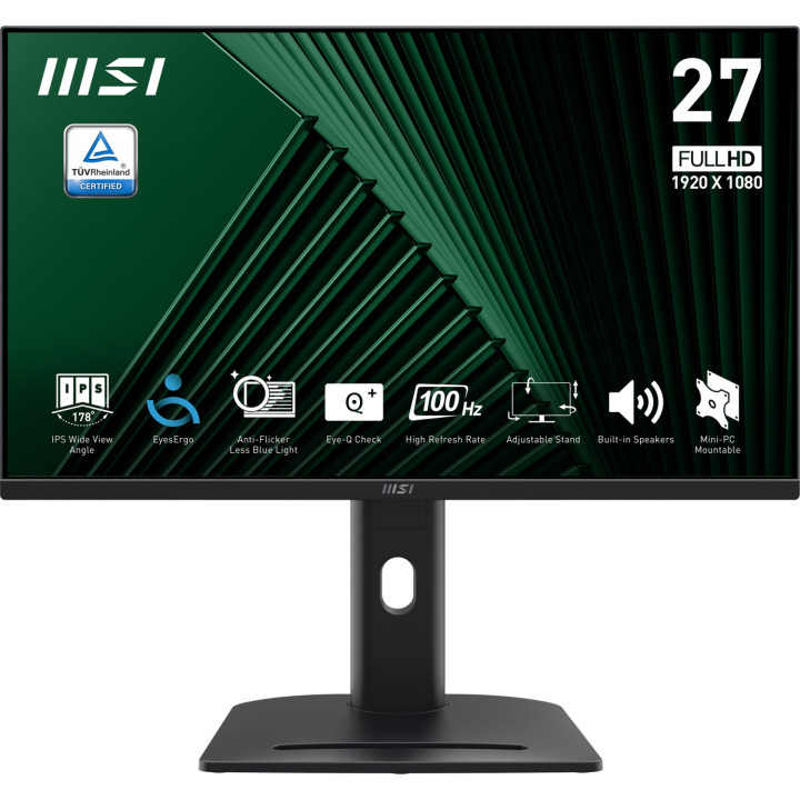 MSI PRO MP275PG pantalla para PC 68,6 cm (27") 1920 x 1080 Pixeles Full HD LCD Negro