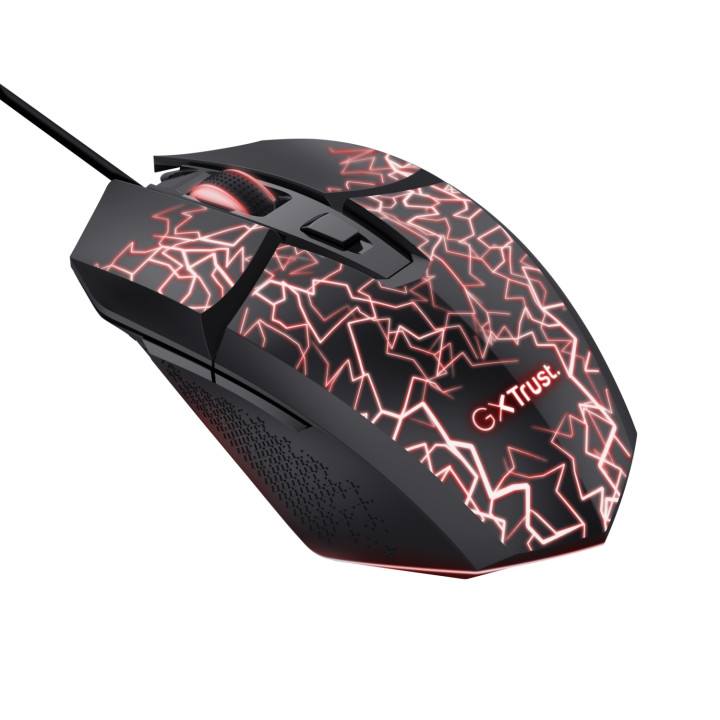 Trust GXT 113 Felox ratón Juego mano derecha USB tipo A Óptico 6400 DPI