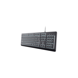 Trust Primo Beleuchtete teclado Hogar / Oficina USB QWERTY Español Negro