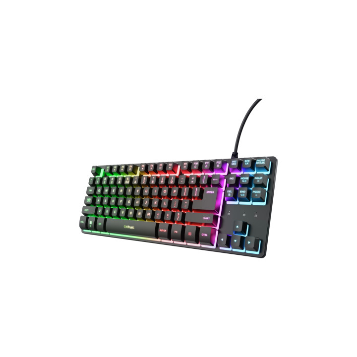 Trust GXT 833 Thado TKL teclado Juego USB QWERTY Español Negro