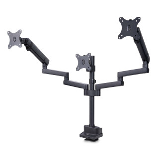 StarTech.com Soporte de Escritorio para 3 Monitores VESA 75x75/100x100 de 27 Pulgadas - Grommet o Abrazadera en C -...