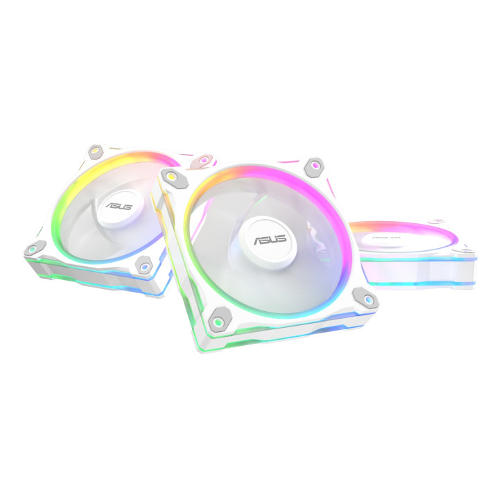 ASUS Prime MR120 Fan ARGB White 3in1 Carcasa del ordenador Ventilador 12 cm Blanco