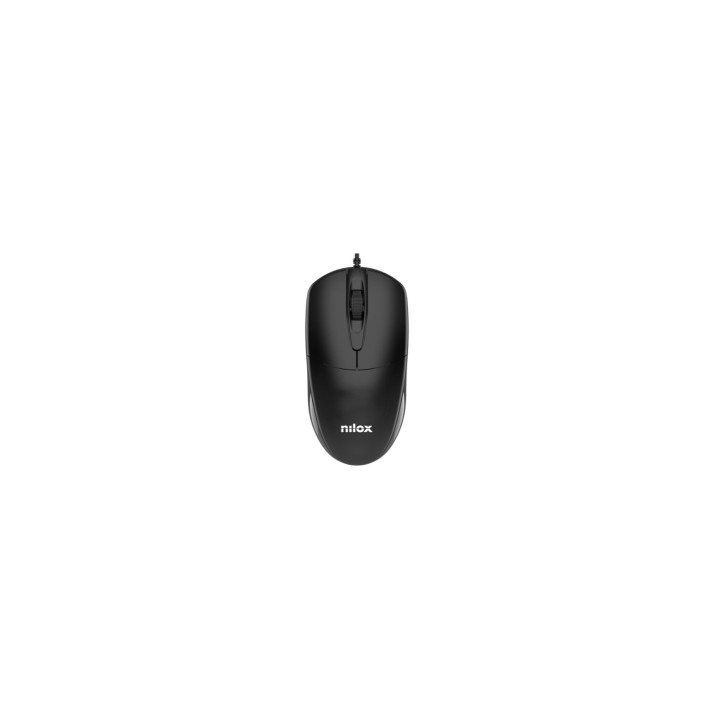 Nilox MOUSB1011 ratón Oficina USB tipo A Óptico 1200 DPI