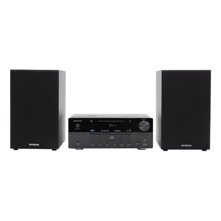 Aiwa MSBTU-550 sistema de audio para el hogar Microcadena de música para uso doméstico 50 W Negro