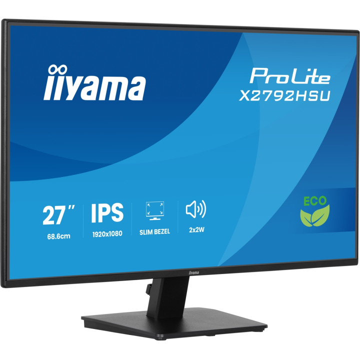 iiyama ProLite X2792HSU-B1 pantalla para PC 68,6 cm (27") 1920 x 1080 Pixeles Full HD LED Negro