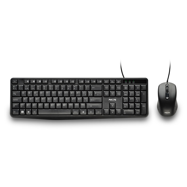 NGS COCOA KIT V2 teclado Ratón incluido Universal USB QWERTY Español Negro