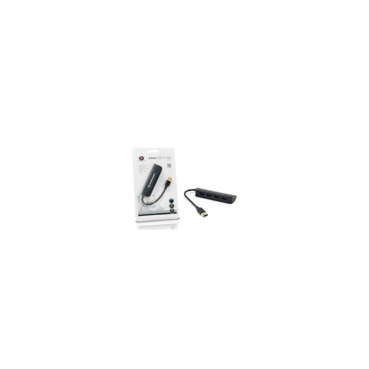 HUB CONCEPTRONIC USB 3.0 4P NEGRO C4PUSB3