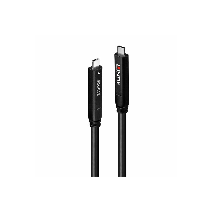 Lindy 43398 cable USB USB 3.2 Gen 1 (3.1 Gen 1) 10 m USB C Negro