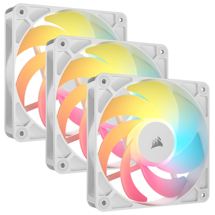 Corsair RS120-R ARGB Carcasa del ordenador Ventilador 12 cm Blanco 3 pieza(s)