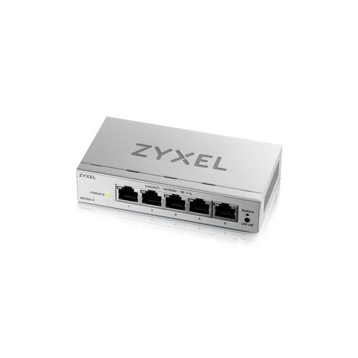 Zyxel GS1200-5V3 Gestionado L2 Gigabit Ethernet (10/100/1000) Escritorio Gris