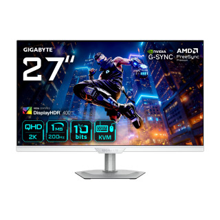 GIGABYTE M27Q2 QD ICE Monitor Gaming 27” QHD - 2560 x 1440, 200Hz, 1ms, 350 cd/m², FreeSync Premium, Display HDR400,...