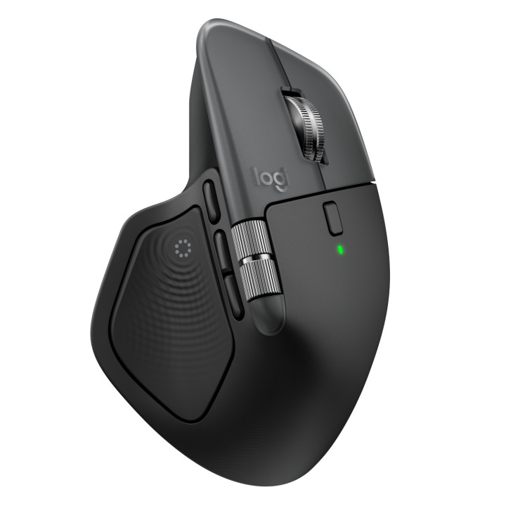 Logitech MX Master 4 for Mac, ratón Bluetooth ergonómico con respuesta háptica avanzada, desplazamiento ultrarrápido,...