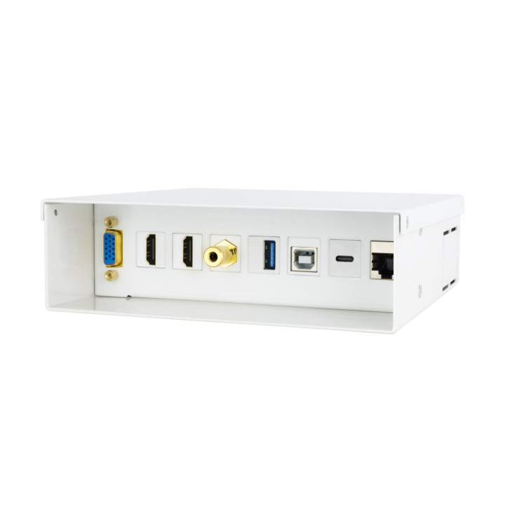 Nanocable Caja de conexiones multimedia de pared VGA + 2xHDMI + JACK3.5 + 1xUSB-C 10G + 1xUSB-B 2.0 + 1xUSB-A 3.0 +...