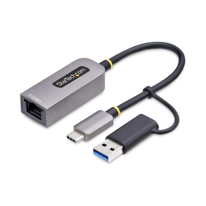 StarTech.com Adaptador de Red Ethernet USB Tipo C a RJ45 - Adaptador de Red USB-C con Conversor USB-A - NBASE-T - USB...