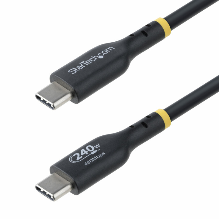 StarTech.com Cable de Carga USB-C de 3m - Cable USB Tipo C - Certificación USB-IF - PD de 240W EPR - Cable USB 2.0...