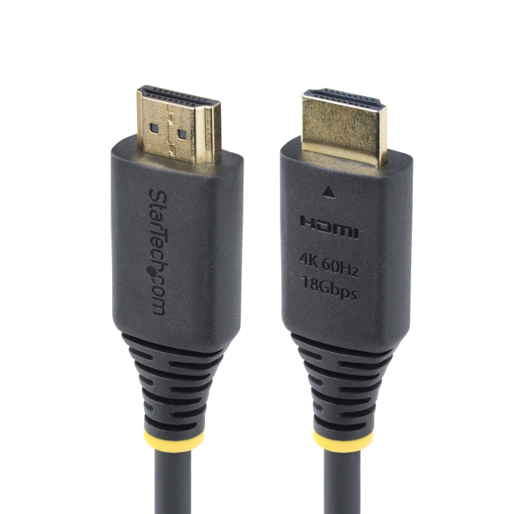 StarTech.com Cable HDMI Certificado Premium de Alta Velocidad de 4m - 4K 60Hz/1440p 144Hz - HDR10/HDCP 2.2/ARC - 18Gbps