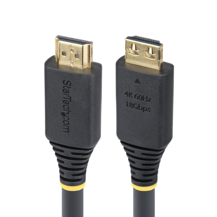 StarTech.com Cable HDMI de Alta Velocidad de 6,1m con Conectores con Agarre - 4K 60Hz/1440p 144Hz - HDR10/HDCP 2.2/ARC