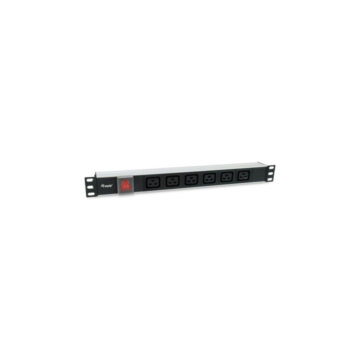 Equip 333319 unidad de distribución de energía (PDU) 6 salidas AC 1U Negro