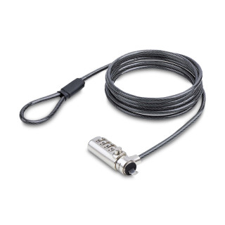 StarTech.com Cable de Seguridad Delgado para Portátil Compatible con Noble Wedge® de 1,5m - Cable Antirrobo para...