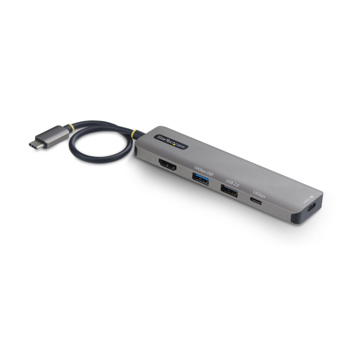 StarTech.com Mini Dock USB-C A HDMI - Adaptador Multipuertos Tipo C - PD de 140W - 4K 60Hz - Hub USB 10Gbps - Para...