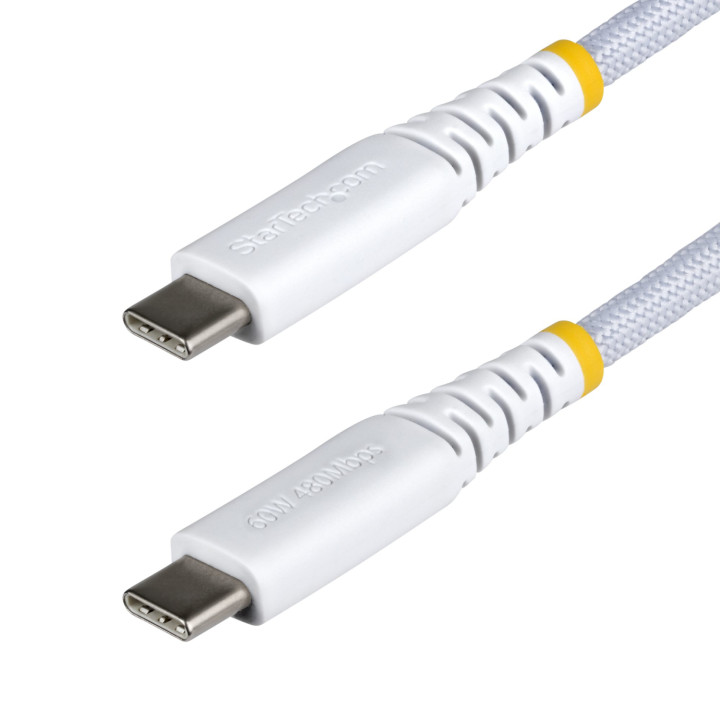 StarTech.com Cable de Carga USB-C Trenzado de 1m - Cable Cargador USB Tipo C para Portátil - Cable Resistente para...