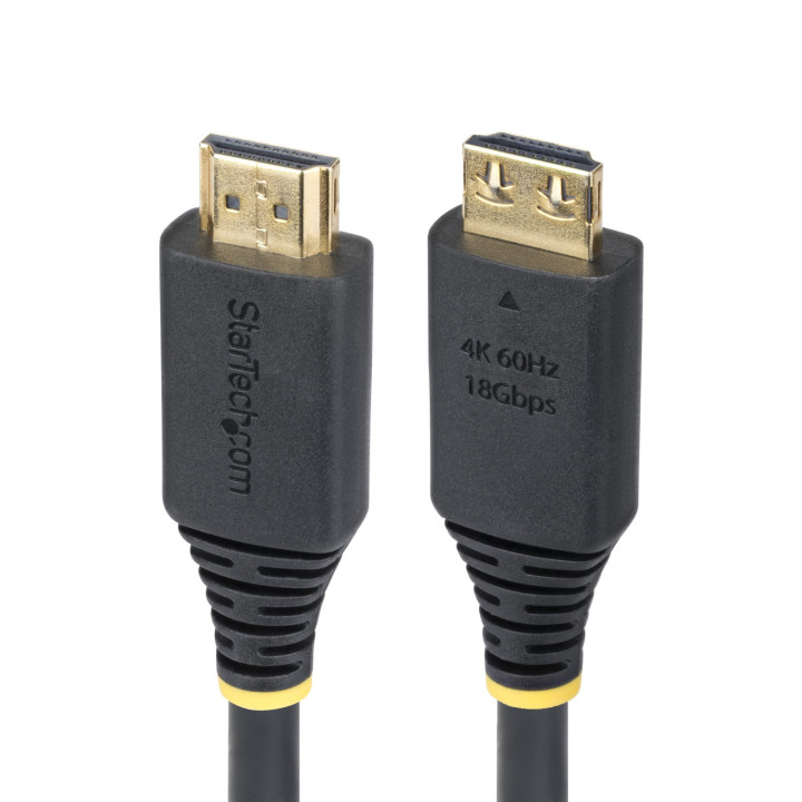 StarTech.com Cable HDMI de Alta Velocidad de 50cm - Conectores de Agarre - 4K60Hz/1440p 144Hz - HDR10/HDCP 2.2/ARC -...