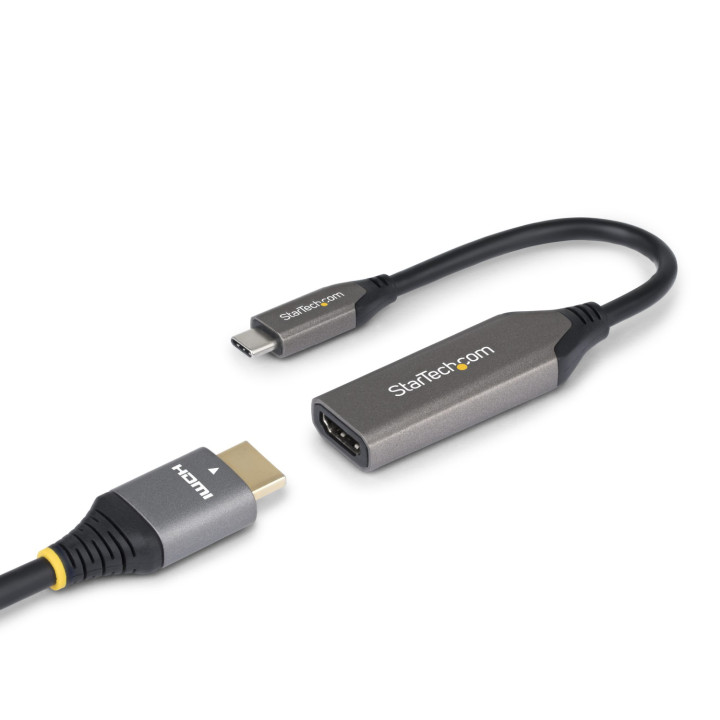 StarTech.com Adaptador USB-C a HDMI - USB Tipo C - 8K60Hz/4K120Hz - Compatible con Thunderbolt/USB4 - Conversor USB C a